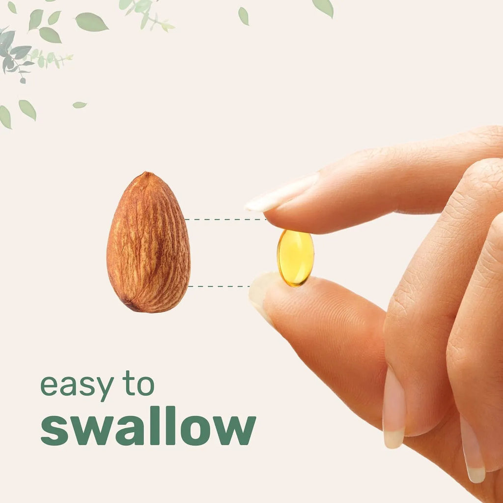 Pack of Butter Black Seed Oil Soft Capsules showing 180 or 300 tablet options