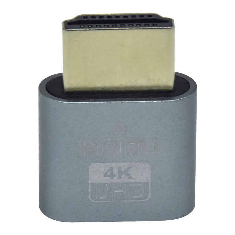 26.5mm HDMI graphics card dummy plug virtual display emulator in multiple metallic finish options