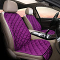Ringer plush cotton car seat cushion in burgundy colour on a car seat