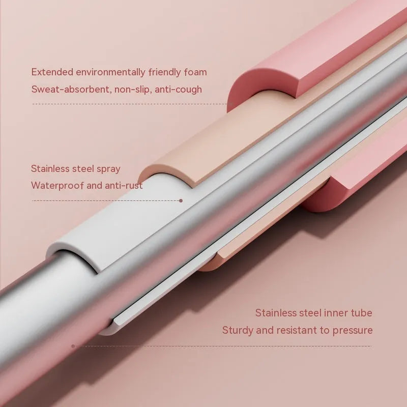Children's adjustable open back stick for posture correction in blue and pink colour options