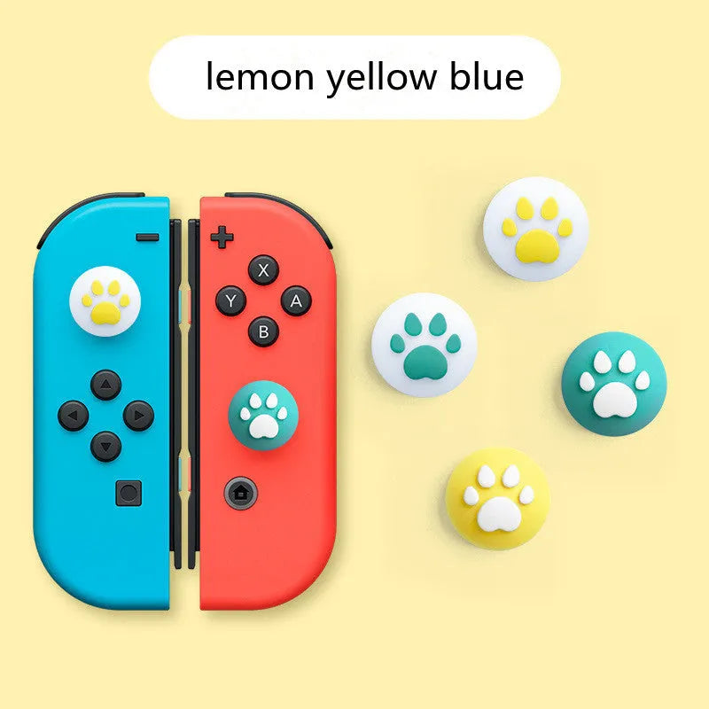 Silicone Joycon sleeve and cat claw design rocker caps for Nintendo Lite console in assorted colours.