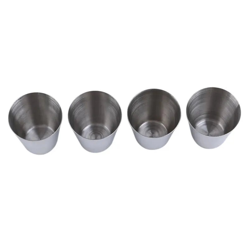30 ml stainless steel wine glasses in PU leather cup cover with cup holder for outdoor travel