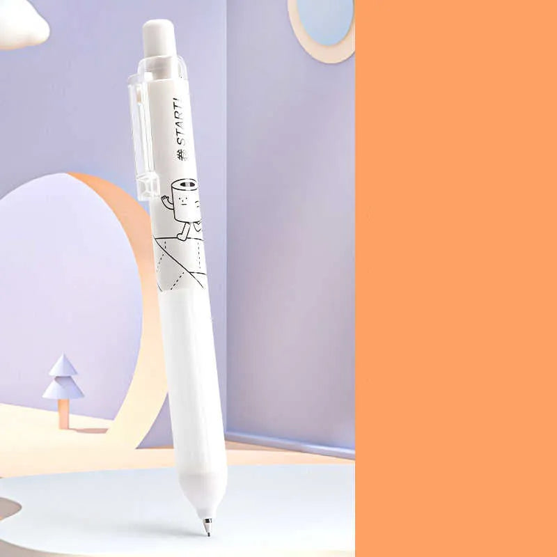 0.5mm automatic pencil with cloud grip design in black and white colour options