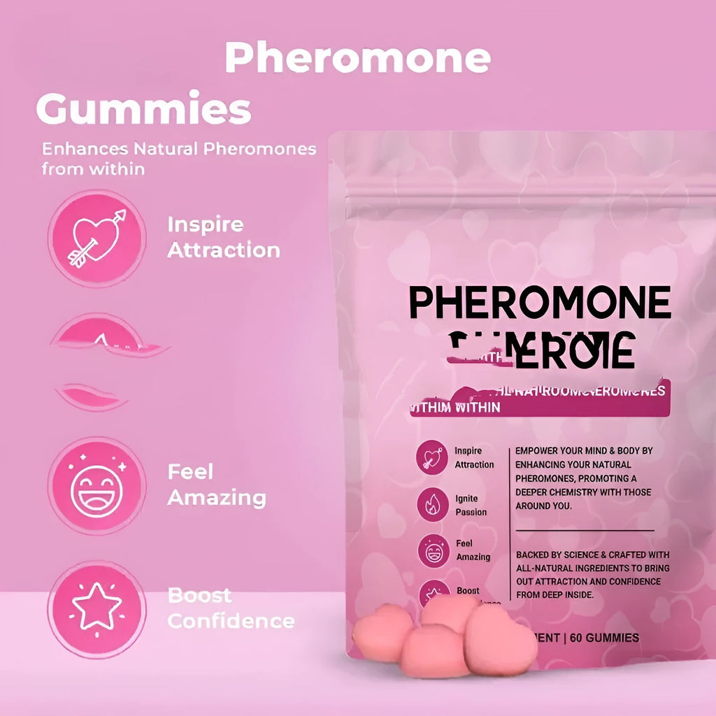 Pack of 60 edible pheromone gummies for household pest control
