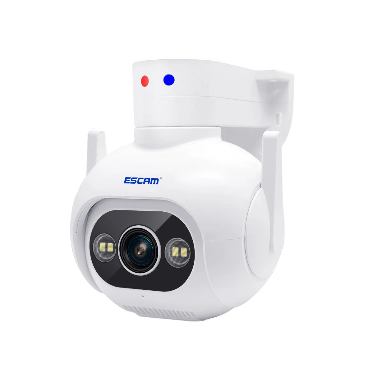 Smart colour night vision 4MP security camera with IP66 waterproof rating and wall mount bracket