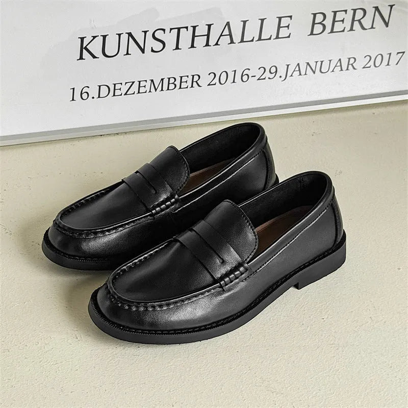 Men's slip-on casual shoes in microfiber with a rubber sole, shown in multiple colours.