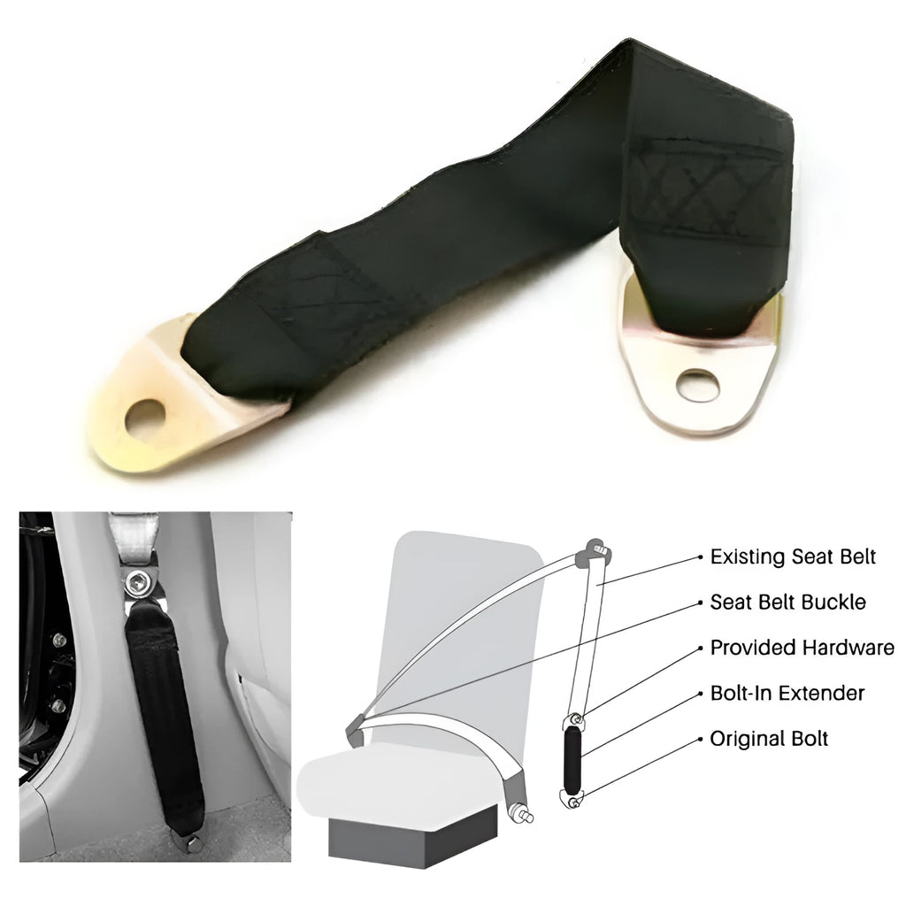Polyester door latch and stop fixing belt with screws and nuts for universal door security.