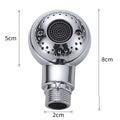 Silver ABS plastic handheld pet shower head for gentle bathroom grooming.