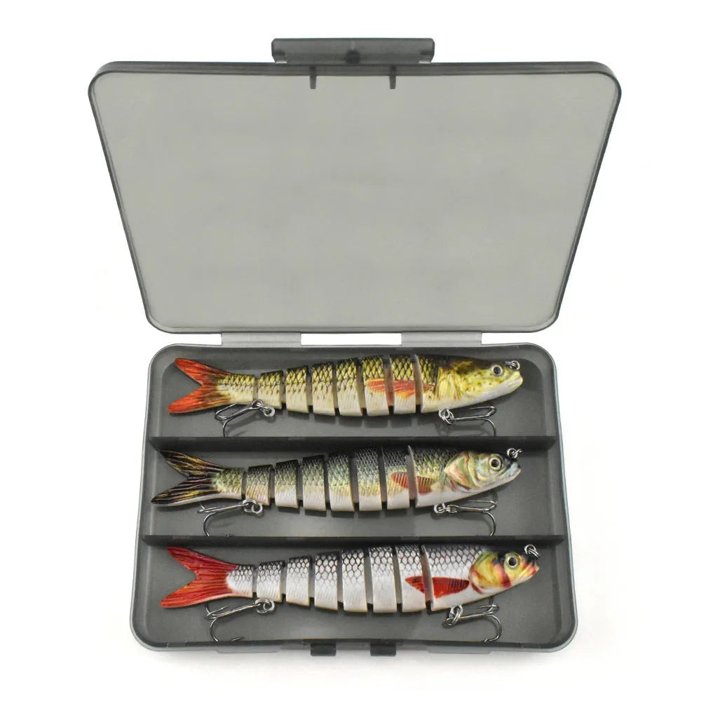 Eight Fish hard plastic fishing lure measuring 133mm, shown in a selection of available colour options.