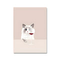 Modern simplicity canvas wall art painting 40x60cm with white border for bedroom decoration