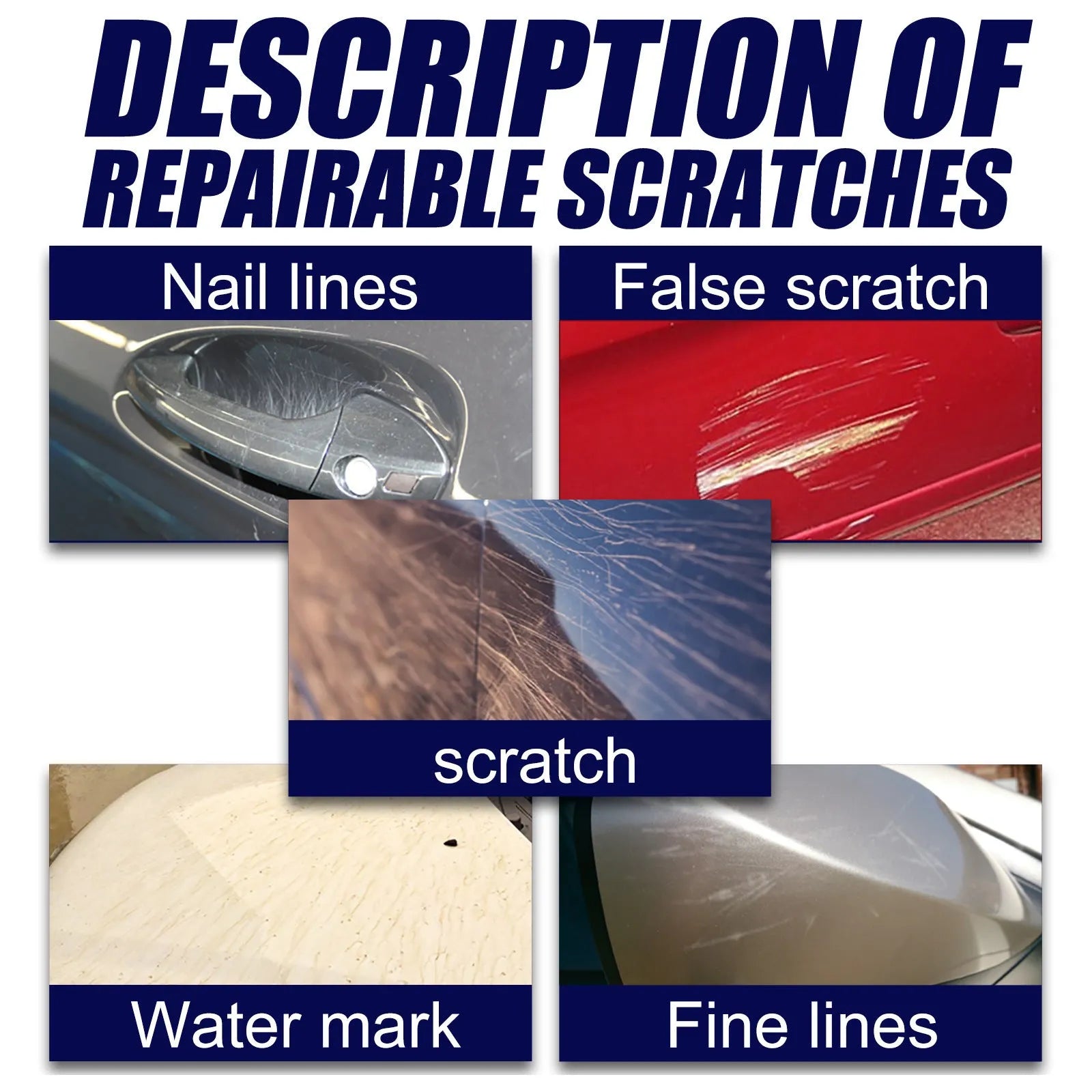 Car paint scratch repair spray bottle in 30ml, 50ml, and 100ml capacity options