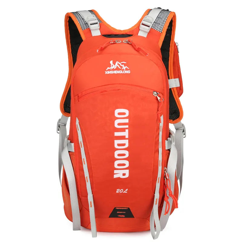 Lightweight breathable outdoor sports running backpack in black for cycling hiking and climbing