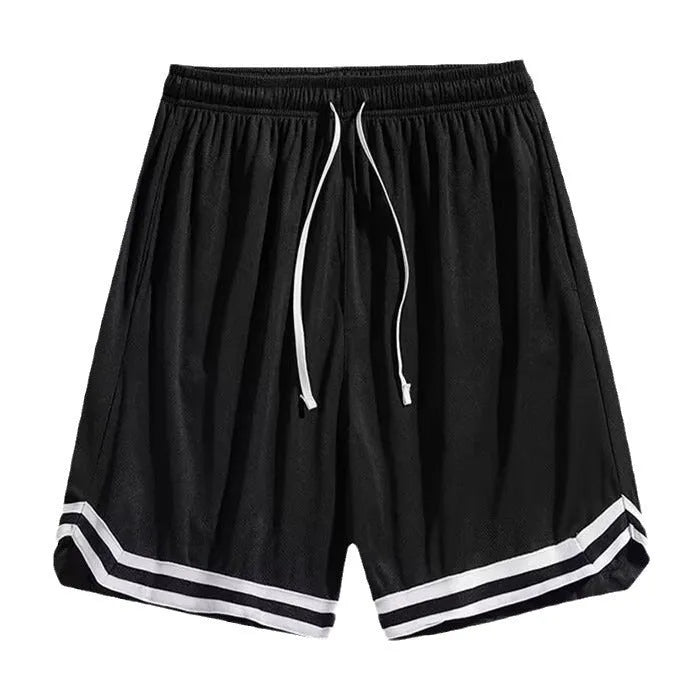 Men's loose gradient colour cropped trousers in polyester fabric with casual workout style