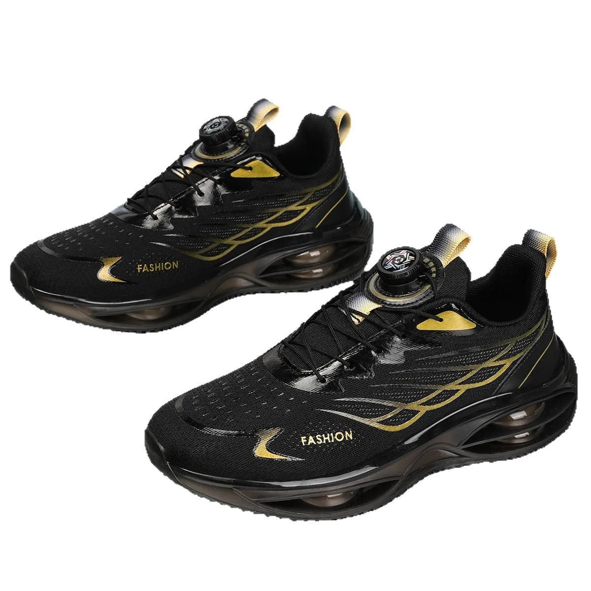 Casual running shoes with breathable mesh upper and rubber sole in three colour options