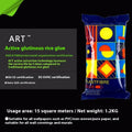 5 kg bag of Glue E formaldehyde-free glutinous rice wallpaper glue.