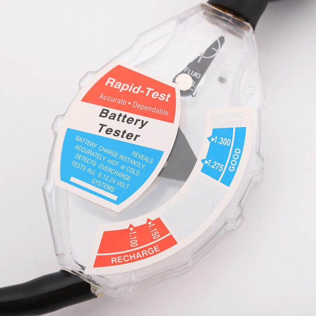 ABS plastic battery electrolyte hydrometer with suction mechanism for lead acid testing