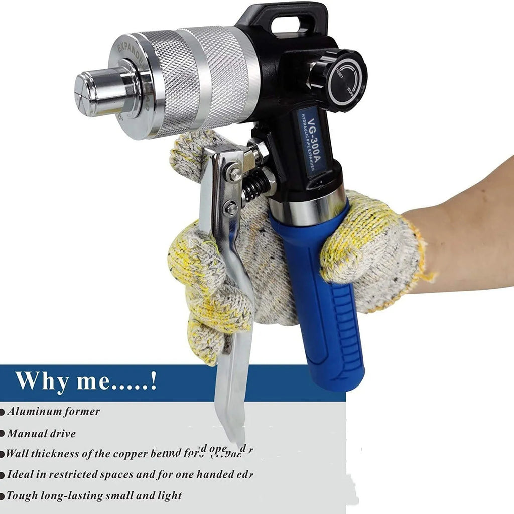 VG-300 style hydraulic tube expander refrigeration tool with high-strength alloy steel construction