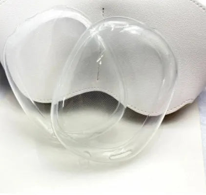 Silicone ear cap set for Apple AirPods MAX with transparent TPU shell, dimensions 90x108x30mm, available in multiple colours