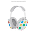 Blue and white wave point pattern hard shell protective case for Apple AirPods Max headphones