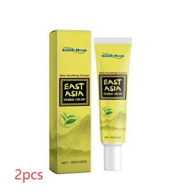 15g container of herbal moisturising cream with tea tree oil and Centella asiatica.