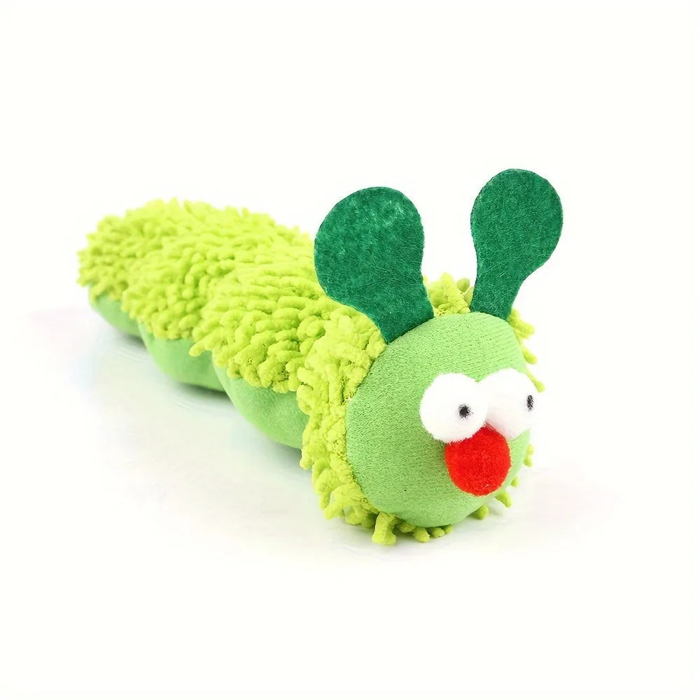 Green interactive cat toy set with plush pillow and electronic sports toys