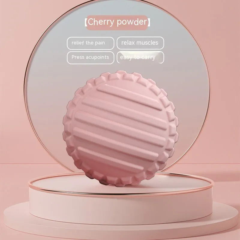 6cm TPR foot massage ball in pink, blue, green, or purple for fitness and health massage