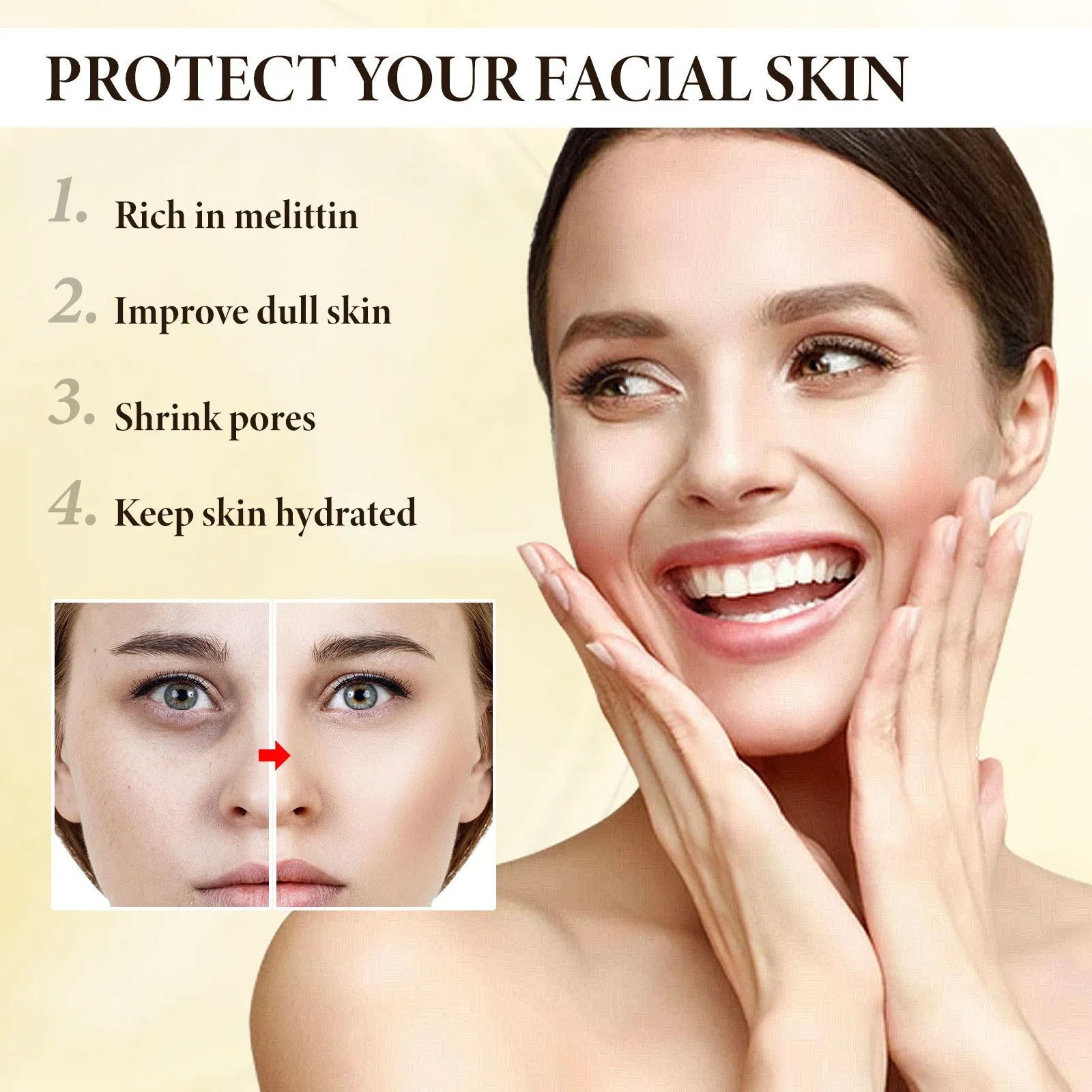 30g Bee Firming Cream jar for facial hydrating nourishing and skin firming treatment