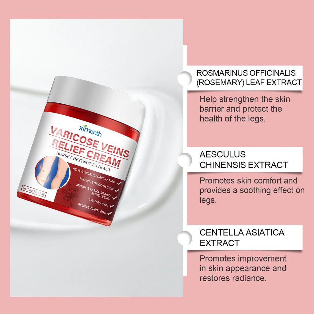 Two 80g tubes of leg care moisturising cream for universal skin types