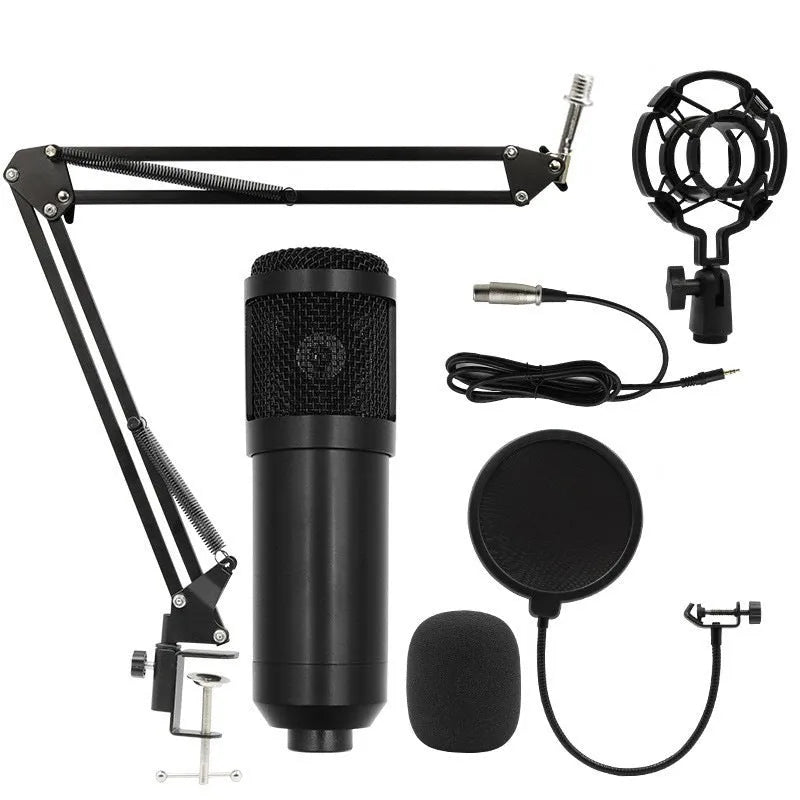 BM800 capacitor microphone set with cantilever bracket for wireless mobile phone recording