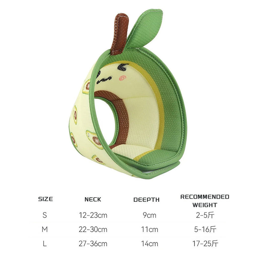 Soft EPE cat cone collar with adjustable strap for post-surgery recovery