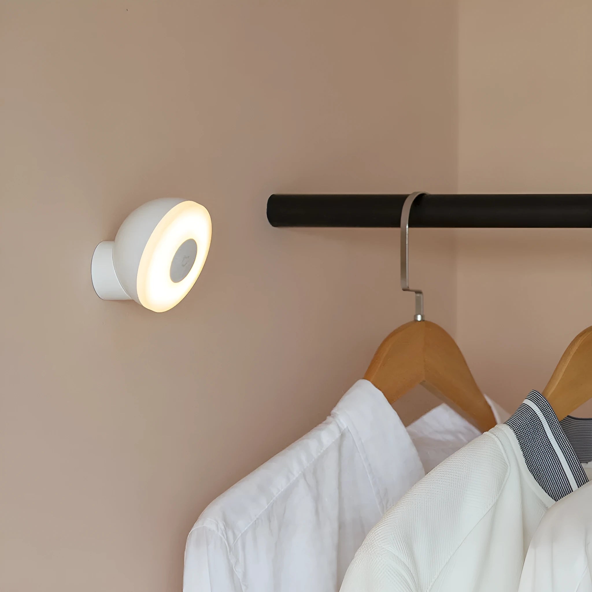 White Mijia Night Light 2 Bluetooth bedside lamp with human body induction sensor