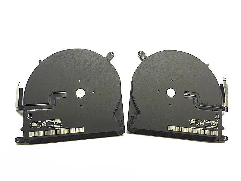 MacBook Pro A1398 cooling fan replacement part with colour-coded variants for different laptop year ranges