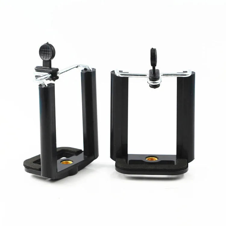 Black plastic U clip mobile phone holder bracket for water hoses