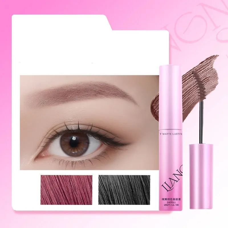 Velvet eyebrow cream in packaging showing four colour shade options for natural brow definition