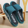 Summer cool PVC flip flops for men and women in green and black colour, soft sole outdoor sandals