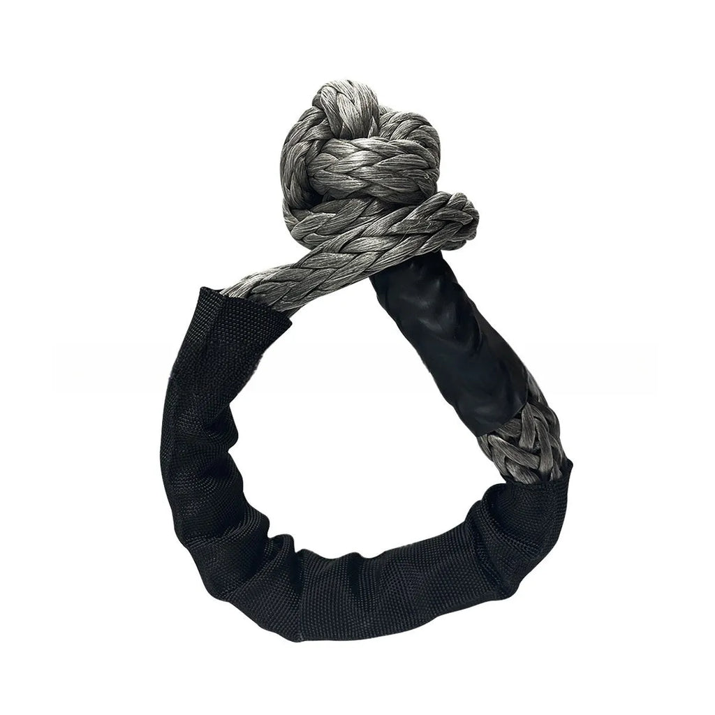 Polymer soft shackle trailer rope for vehicle recovery with 12mm diameter