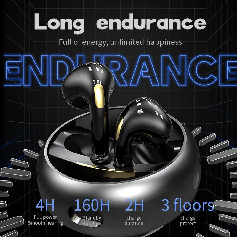 True Bluetooth Headset Game Zero Delay wireless earbuds in black with earplug fit