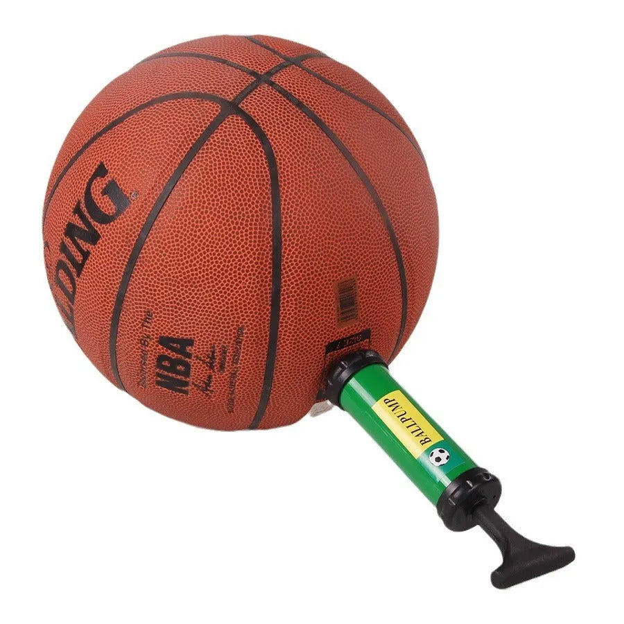 Mixed colour manual plastic pump for basketball volleyball football balloon inflation.