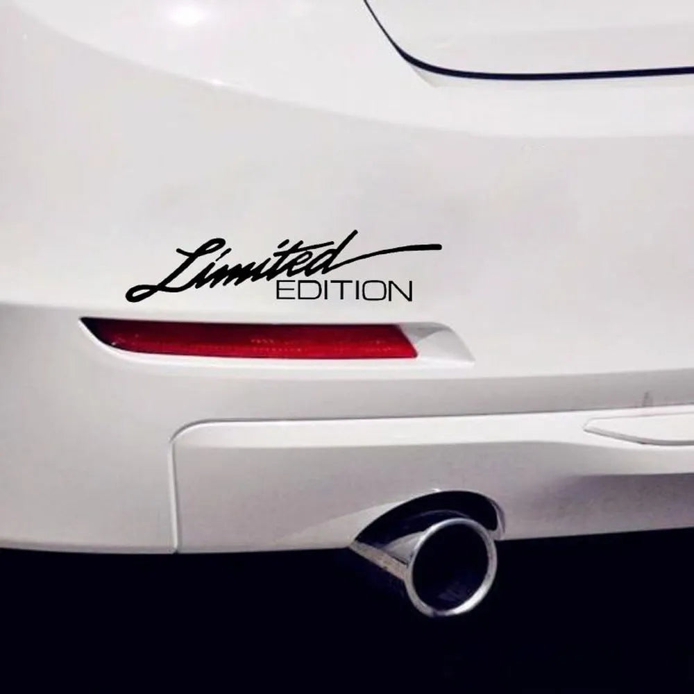 Reflective plastic bumper sticker measuring 16cm by 3.8cm for car windows