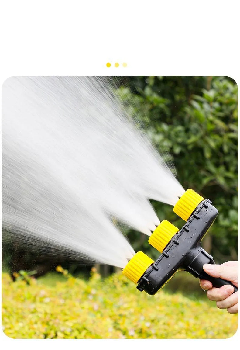 Multi-head porous spray header for watering vegetables, ABS plastic with clamp connection