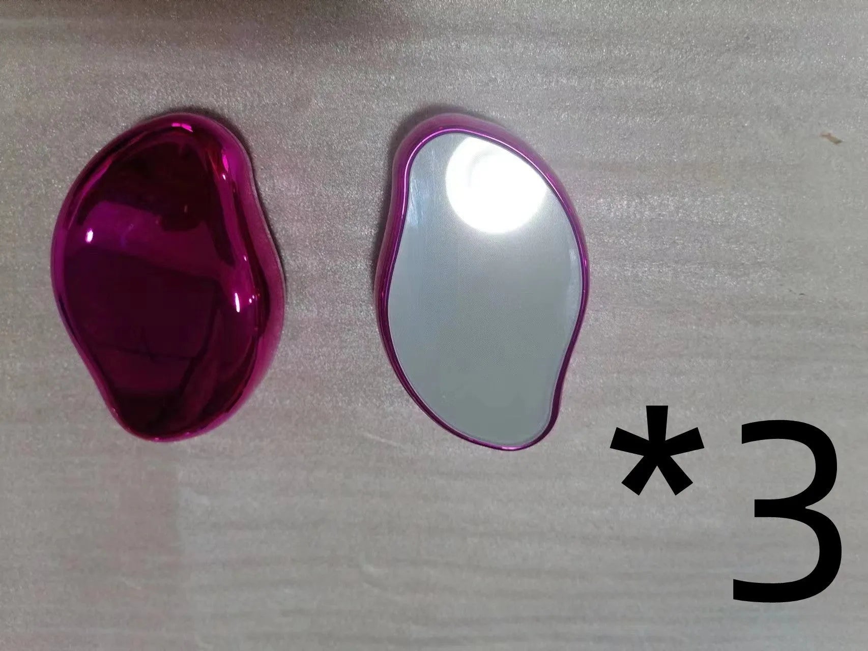 Manual glass epilator for hair removal and shaving in compact design with colour options