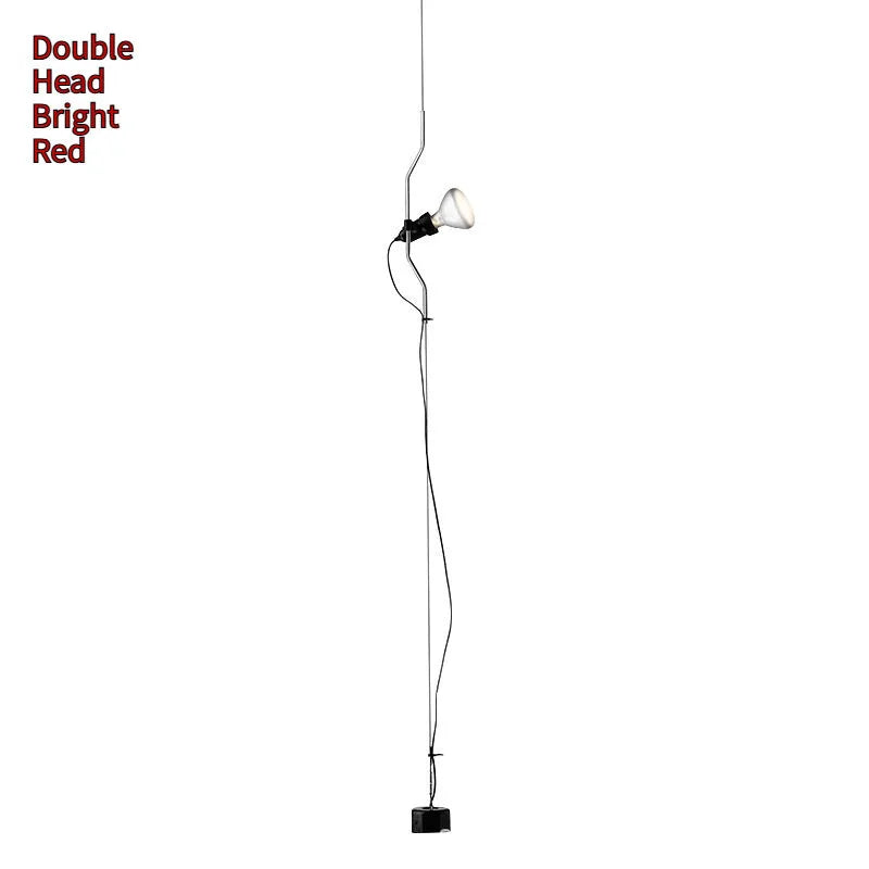Italian adjustable small droplight alloy construction 3.5 m suspension wire modern simplicity black finish