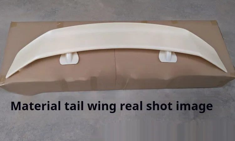 Universal punch-free ABS car tail wing spoiler for rear modification in multiple colour options