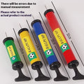 Mixed colour manual plastic pump for basketball volleyball football balloon inflation.