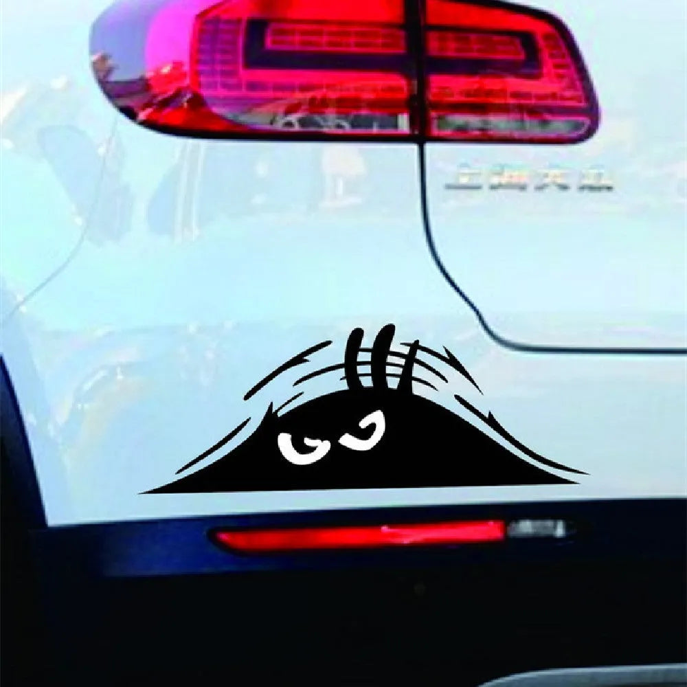 Four large 19cm by 7cm self-adhesive body sticker designs: colourful smiley, black smiley, white smiley, and black angry face.