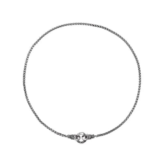 S925 sterling silver clavicle necklace for women showing silver colour and chain length options