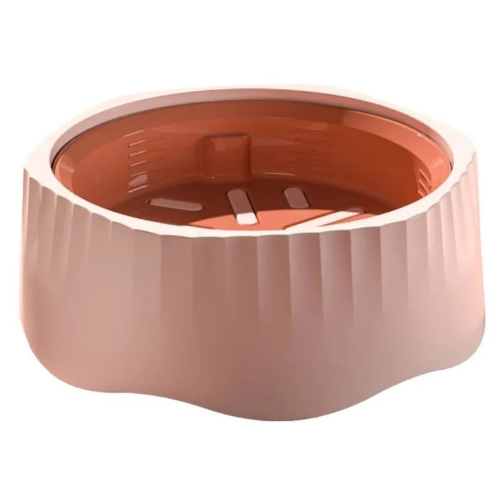 Detachable slow feeder pet bowl in blue, green, pink or white colour options