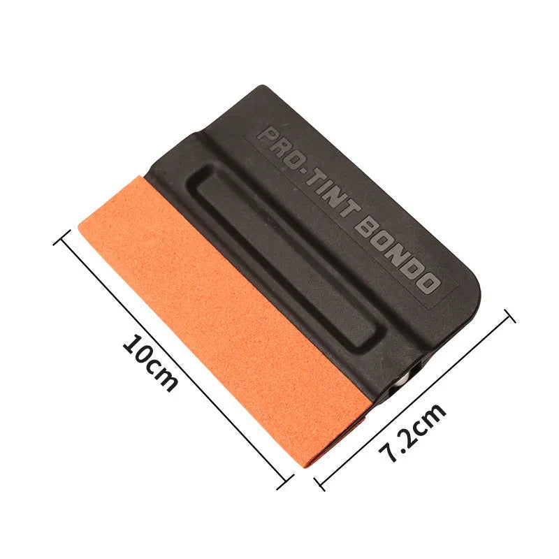 ABS car film scraper tool for colour change vinyl application with choice of pad materials