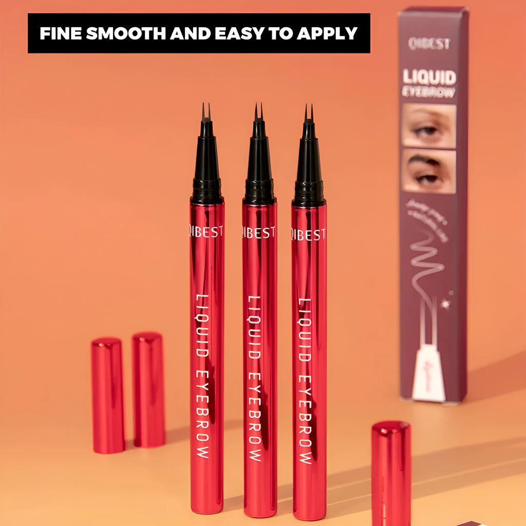 Waterproof oil resistant brown eyebrow pencil with standard spec, smudge-proof formula for universal skin types
