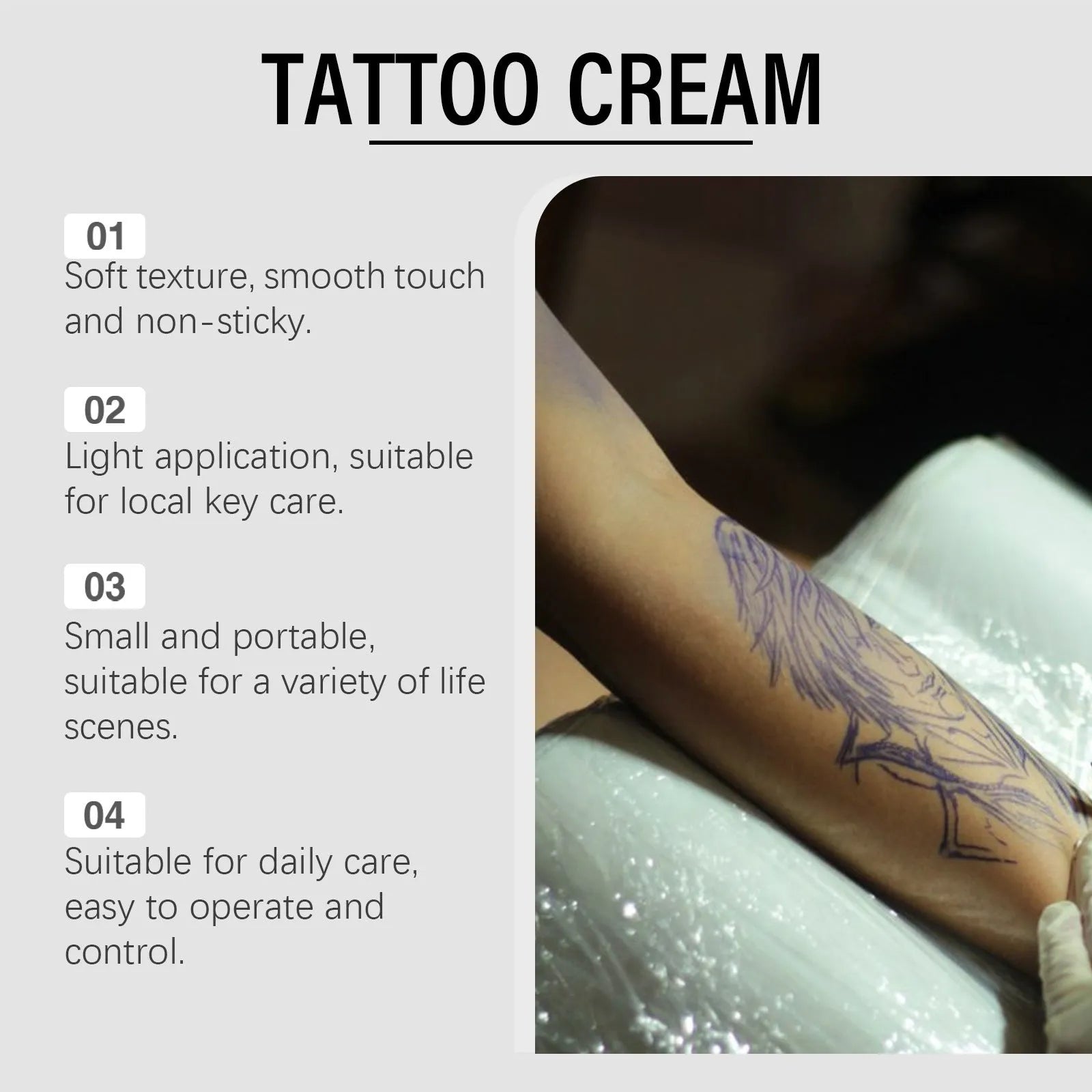 50g jar of honey and chamomile moisturising cream for neck and tattoo skin care